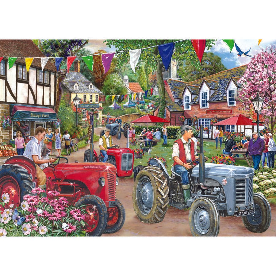 House of Puzzles No.27 Tractor Parade - 1000 Piece Jigsaw Puzzle - Phillips Hobbies