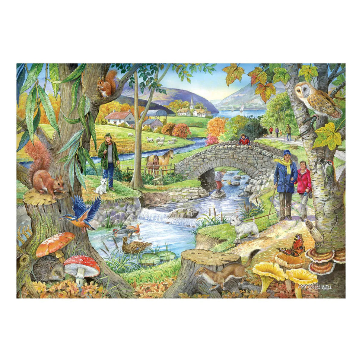 House of Puzzles Riverside Walk BIG 250 Jigsaw Puzzle - Phillips Hobbies