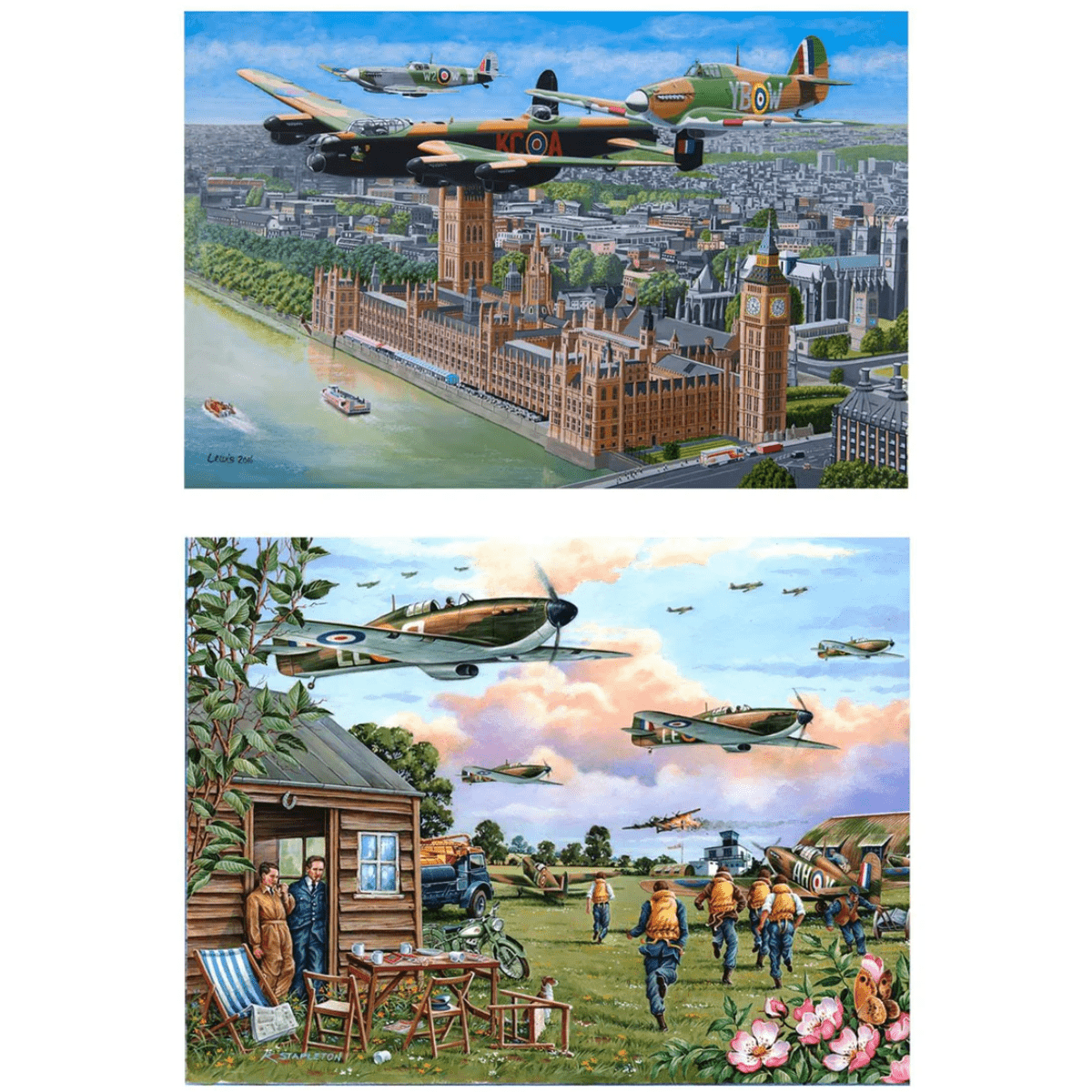 House of Puzzles Sky Patrol - 2 x BIG 500 Piece - Phillips Hobbies