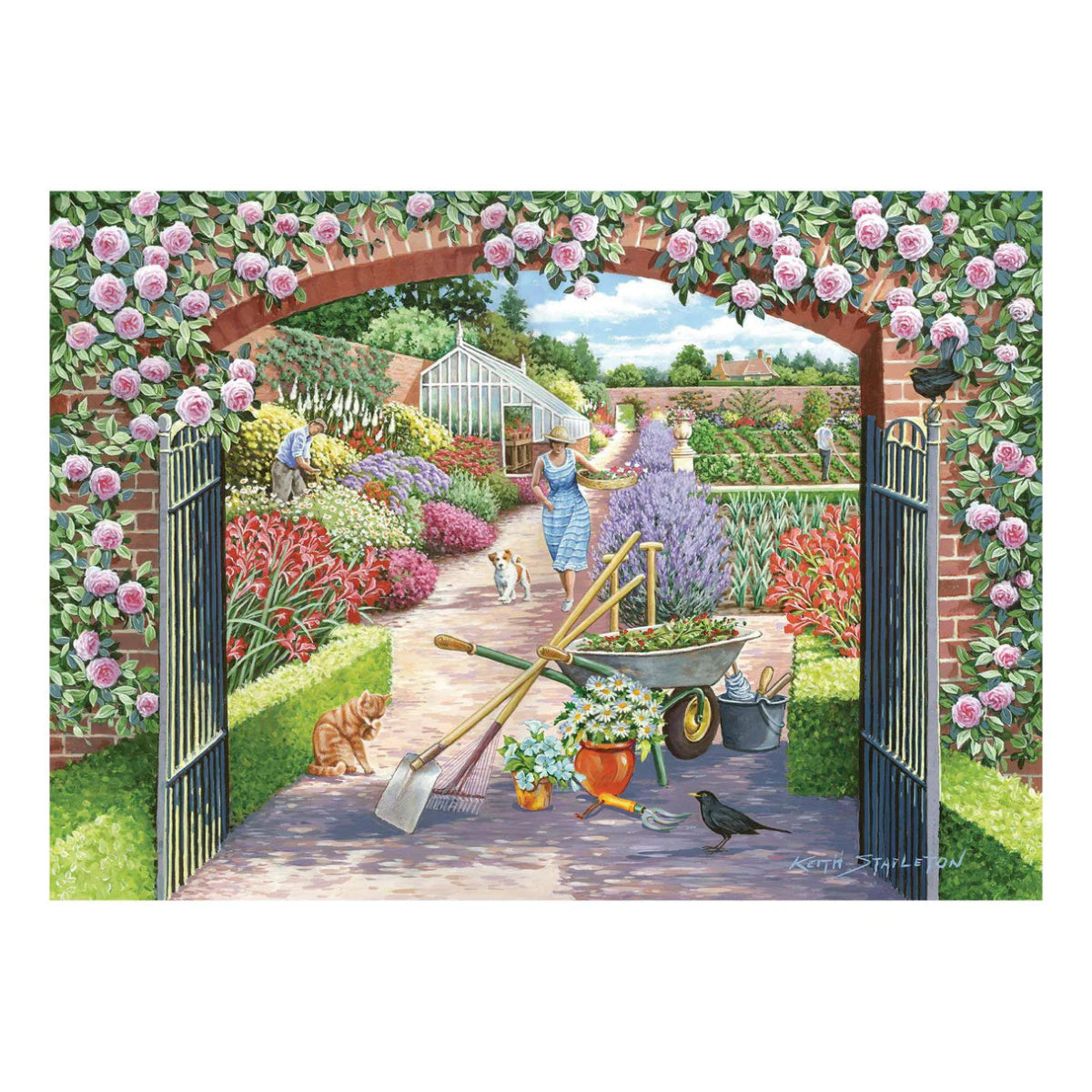 House of Puzzles Walled Garden BIG 250 Jigsaw Puzzle - Phillips Hobbies