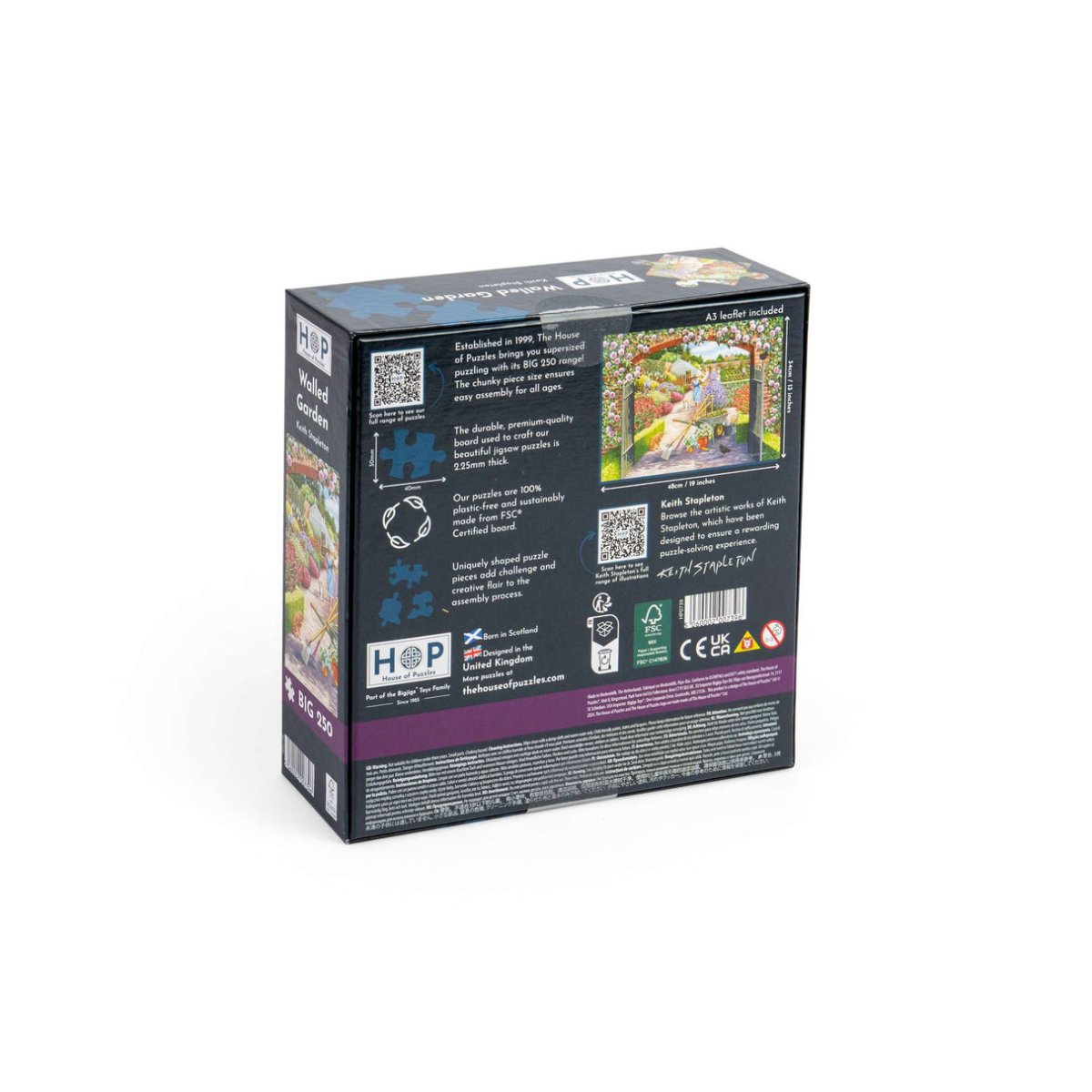 House of Puzzles Walled Garden BIG 250 Jigsaw Puzzle - Phillips Hobbies