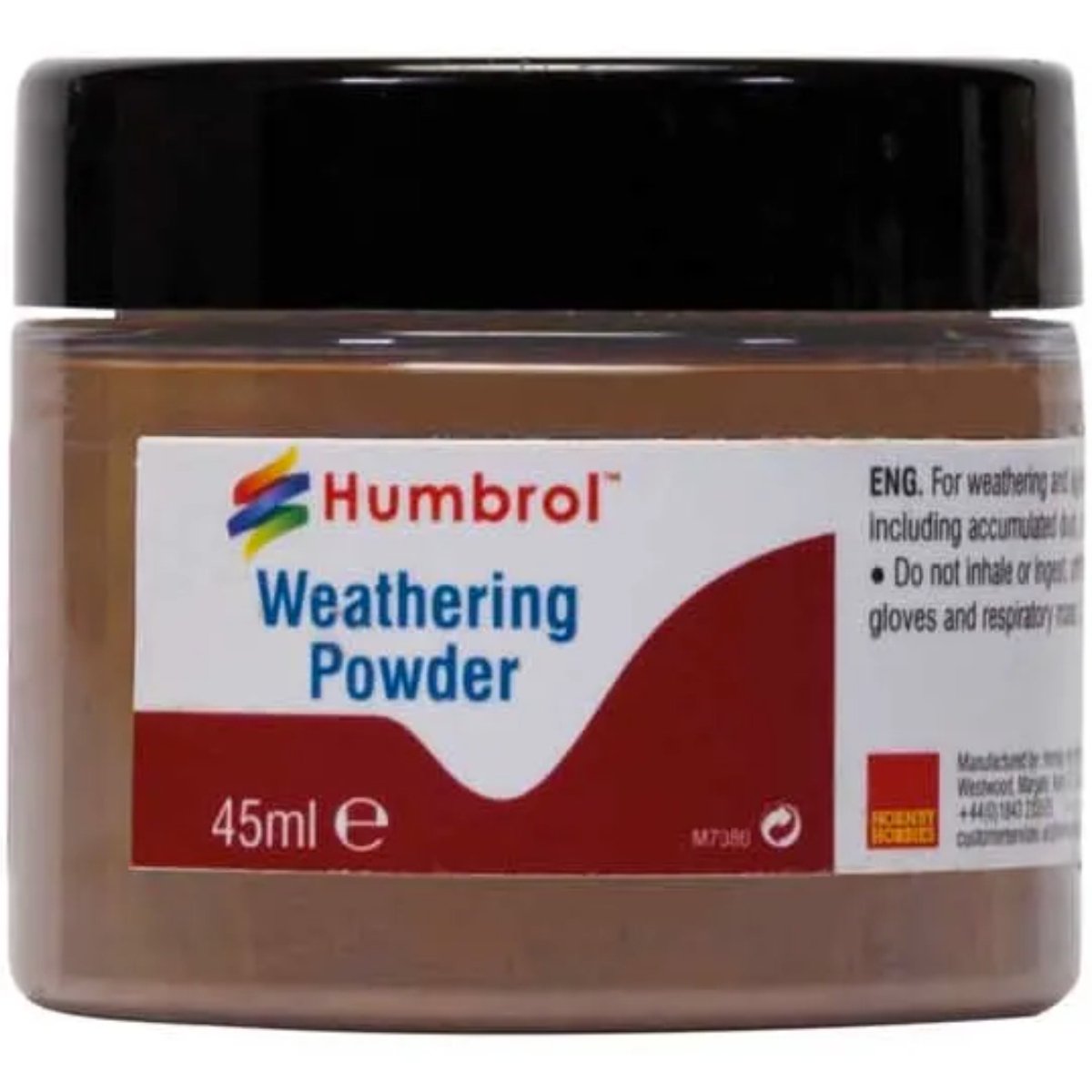 Humbrol AV0019 Weathering Powder Dark Rust - 45ml