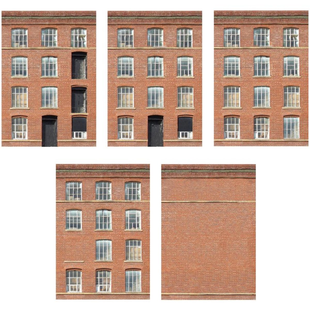 ID Backscenes BM104 1950's Warehouse Self Adhesive Building Paper (OO Gauge)