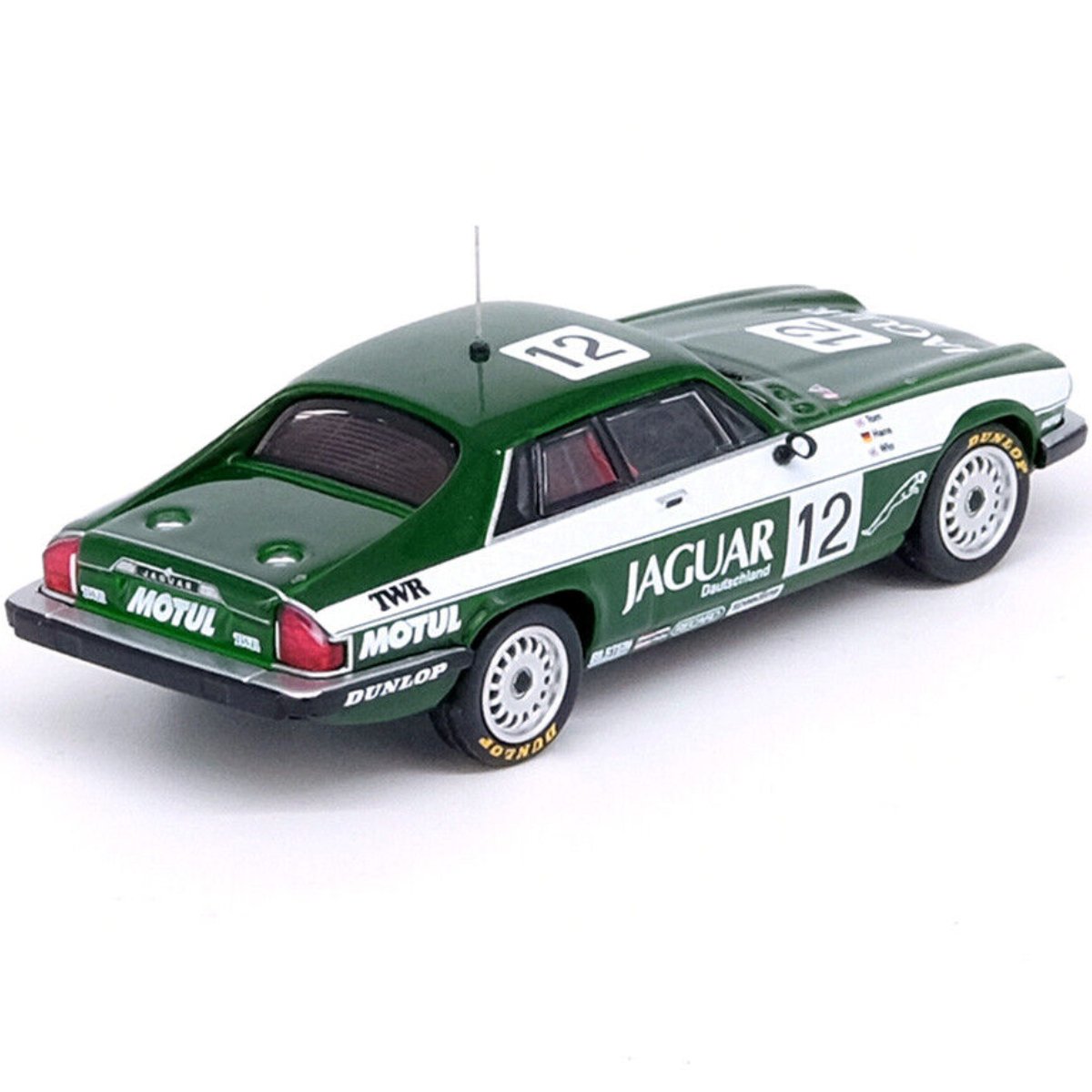 Inno64 1984 Jaguar XJ-S No.13 TWR Racing ETCC Spa Francorchamps Winner Green/White - 1:64 Scale