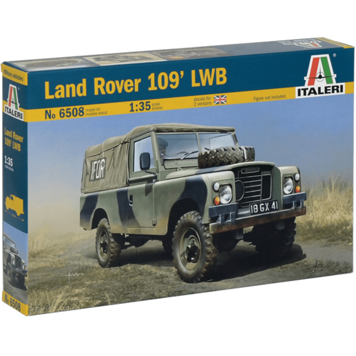 Italeri 6508 Land Rover 109’ LWB Plastic Kit - 1:35 Scale - Phillips Hobbies
