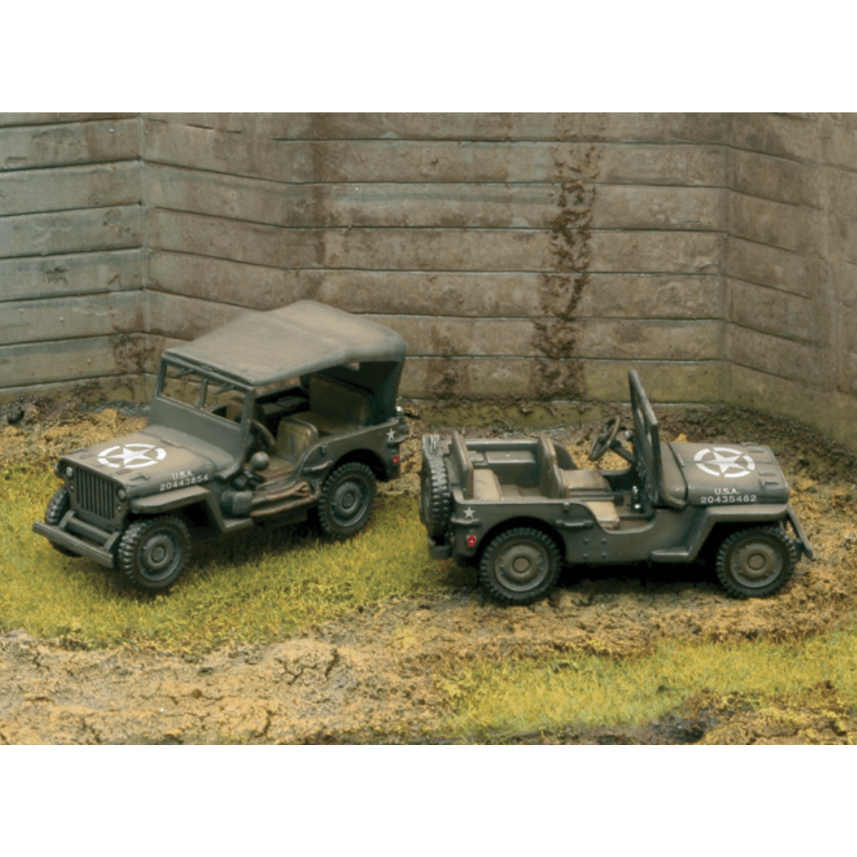 Italeri 7506 Willys Jeep 1/4 Ton 4x4 Fast Assembly Plastic Kit - 1:72 Scale - Phillips Hobbies