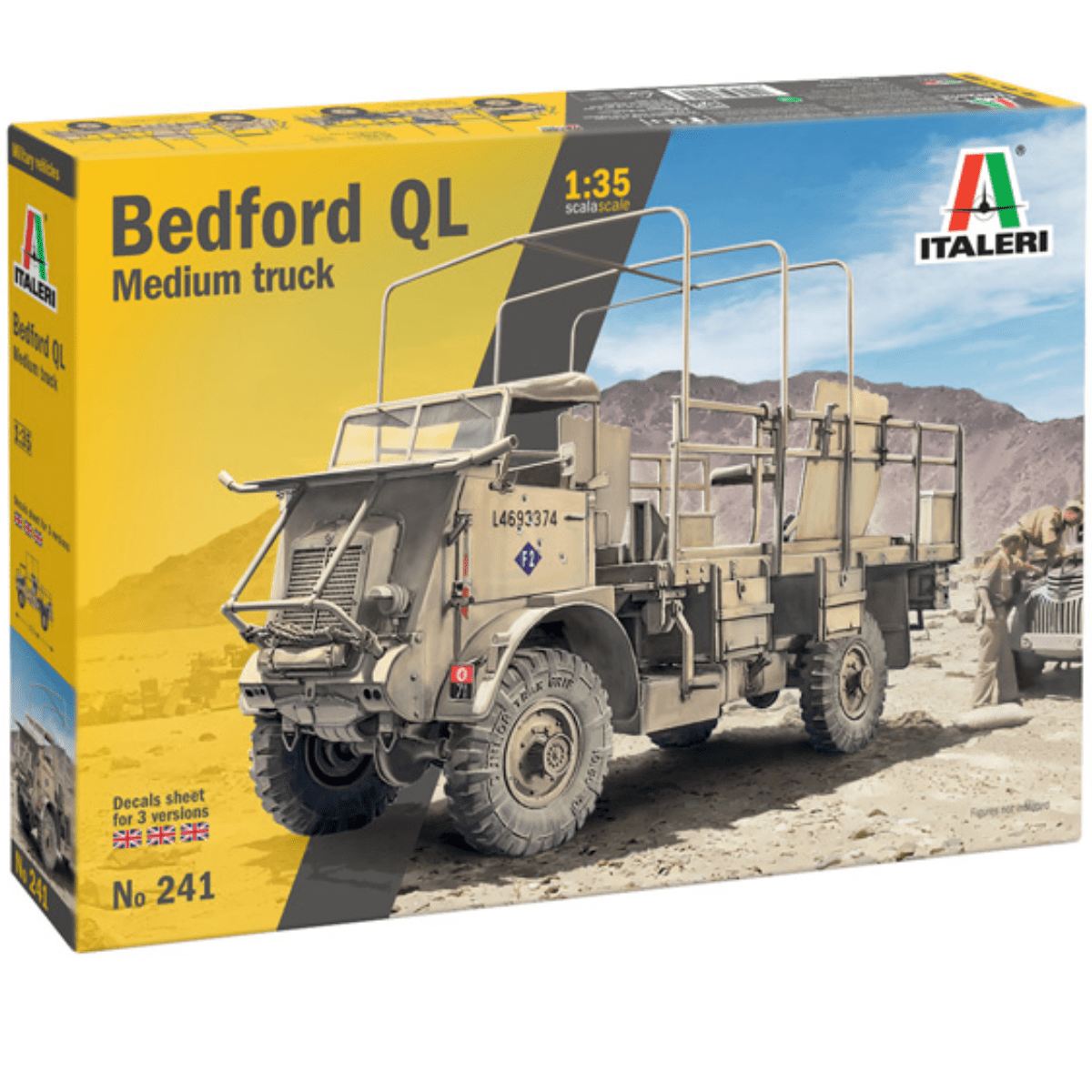 Italeri Bedford QL Medium Truck Plastic Kit - 1:35 Scale - Phillips Hobbies