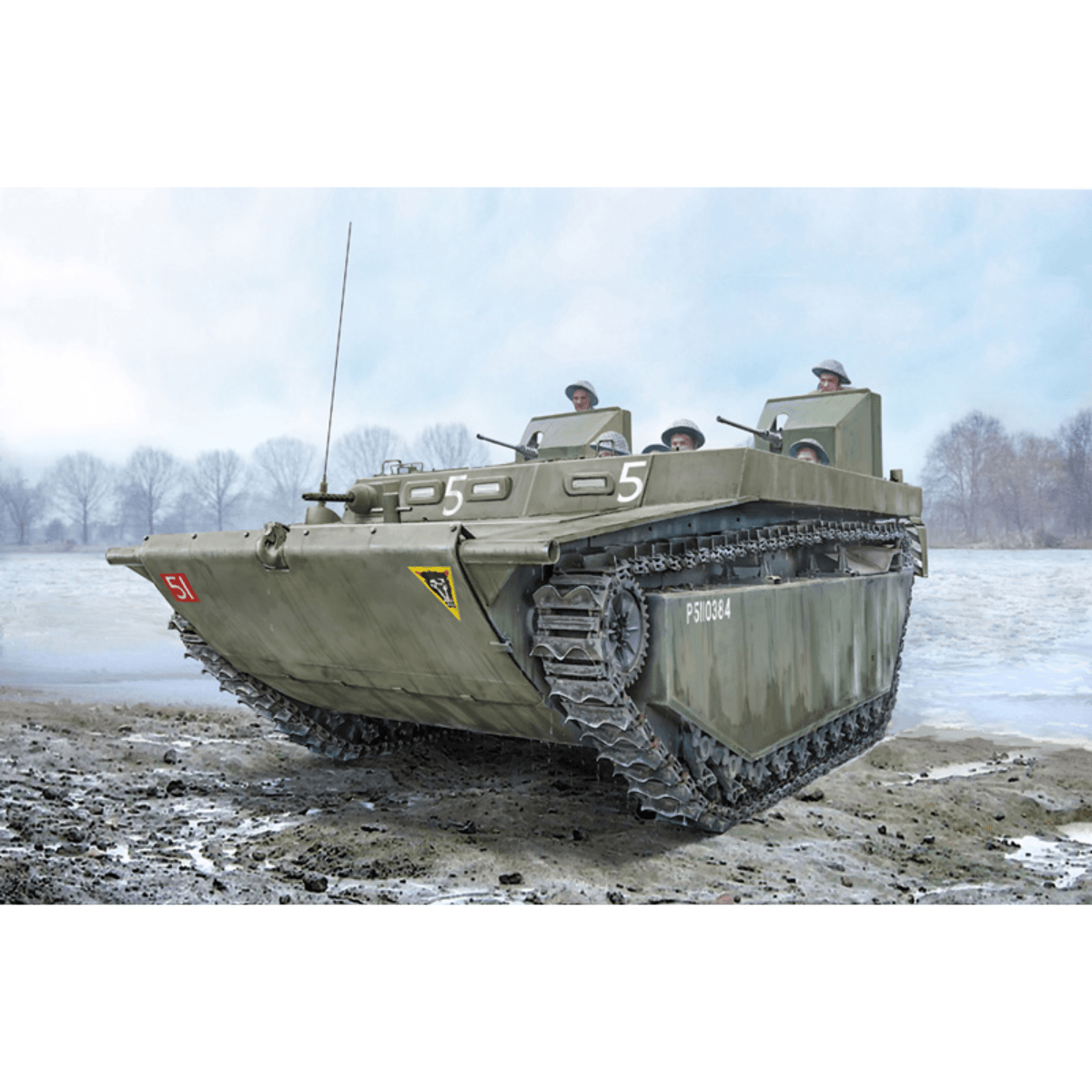 Italeri LVT - 4 Water Buffalo Plastic Kit - 1:35 Scale - Phillips Hobbies