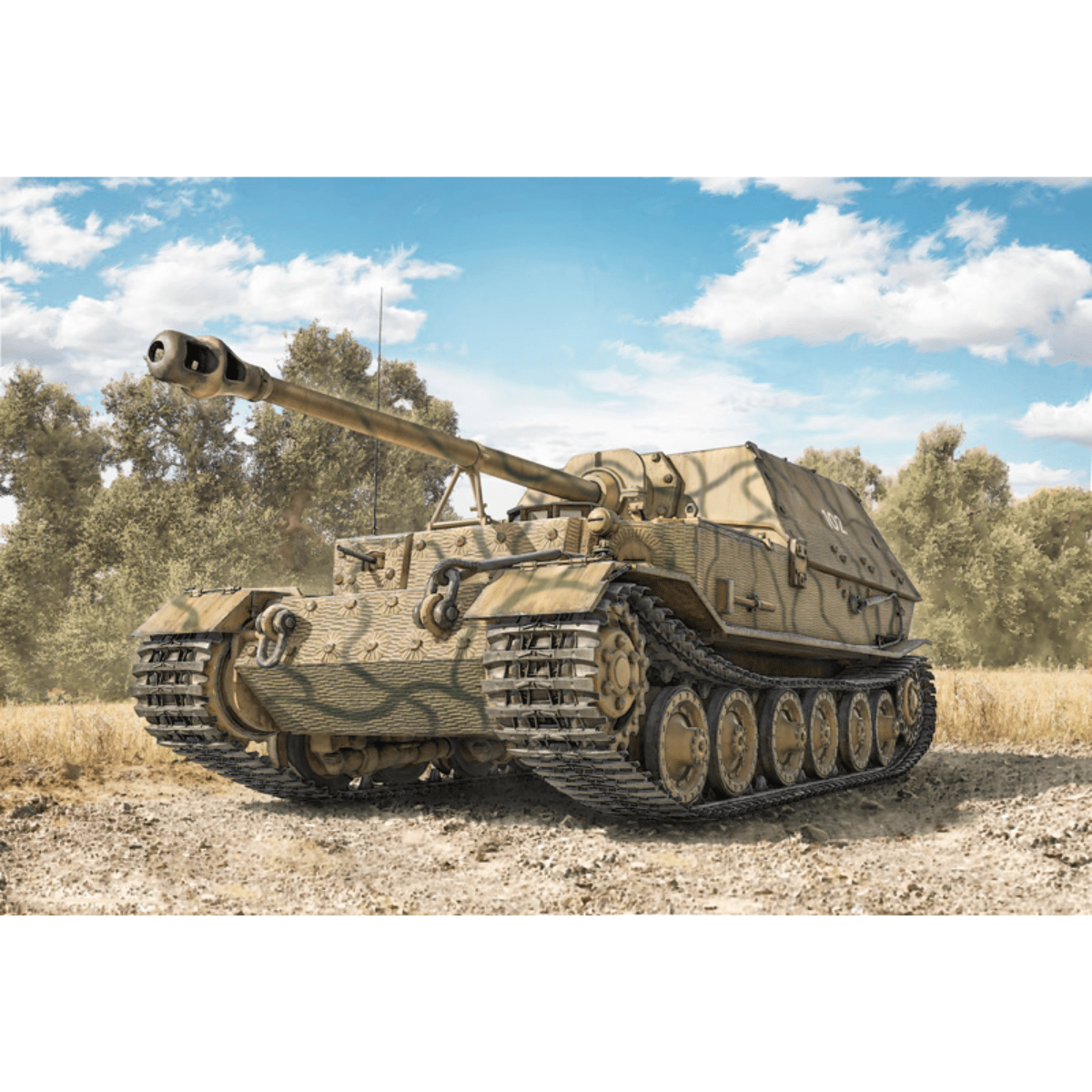 Italeri Sd. Kfz. 184 Pz.Jäger Elefant RR Plastic Kit - 1:35 Scale - Phillips Hobbies
