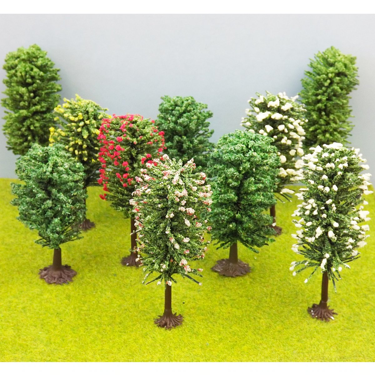 Jordan 7A Pack of 10 Green Trees - OO Gauge
