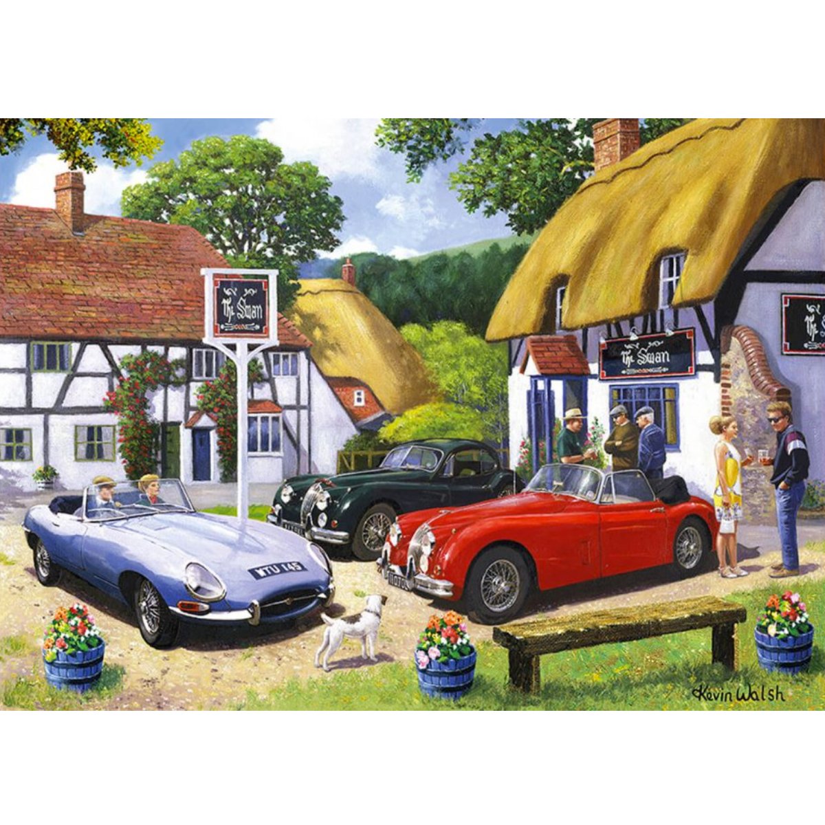 Kevin Walsh Nostalgia Classic Car Club Jigsaw Puzzle (1000 Pieces)