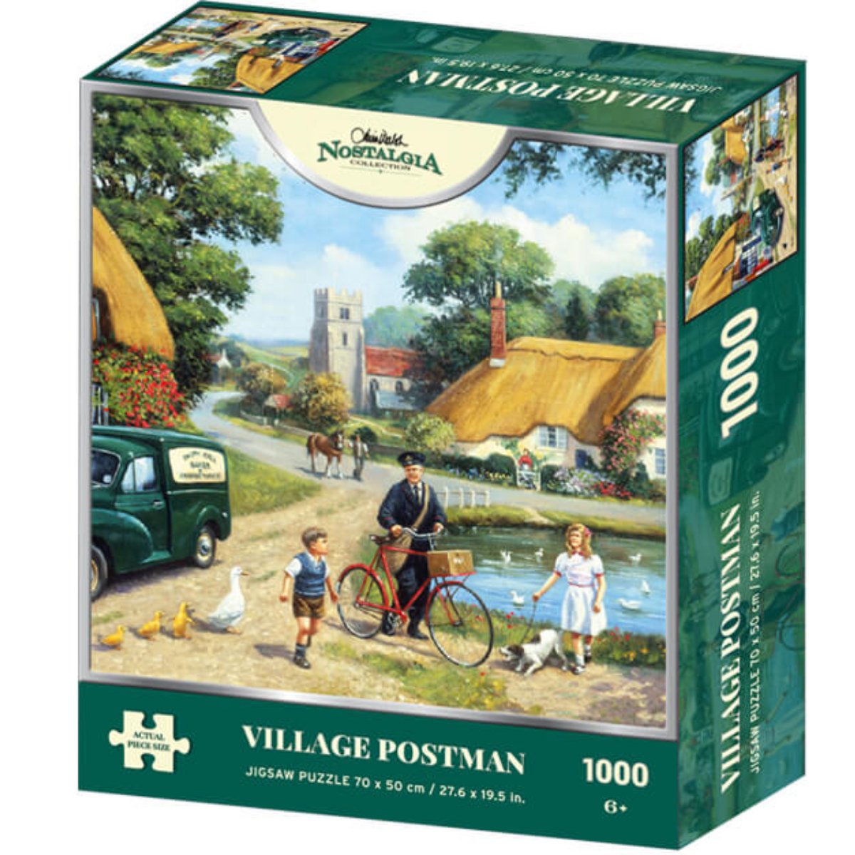 Kevin Walsh Nostalgia Village Postman Jigsaw Puzzle (1000 Pieces)