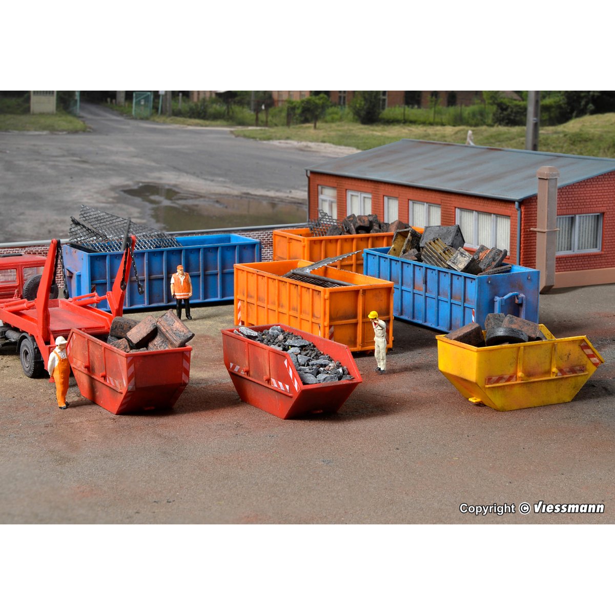 Kibri 38648 Skip Containers Kit - HO / OO Gauge