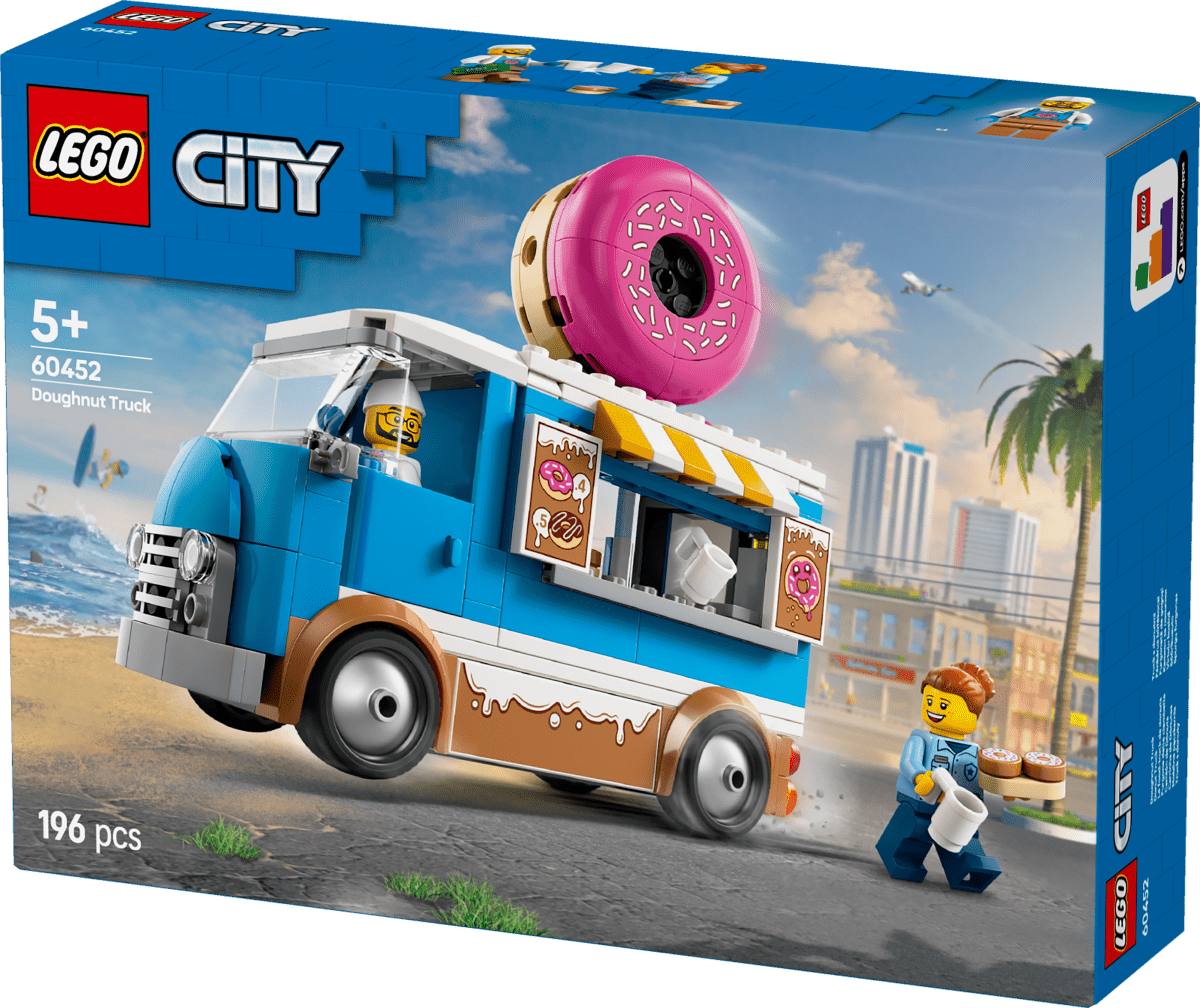 LEGO® City Doughnut Truck Playset Vendor Vehicle Toy for Kids Aged 5 and over 60452 - Phillips Hobbies