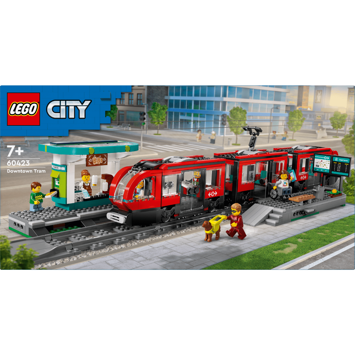 LEGO City Downtown Streetcar and Station 60423 - Phillips Hobbies