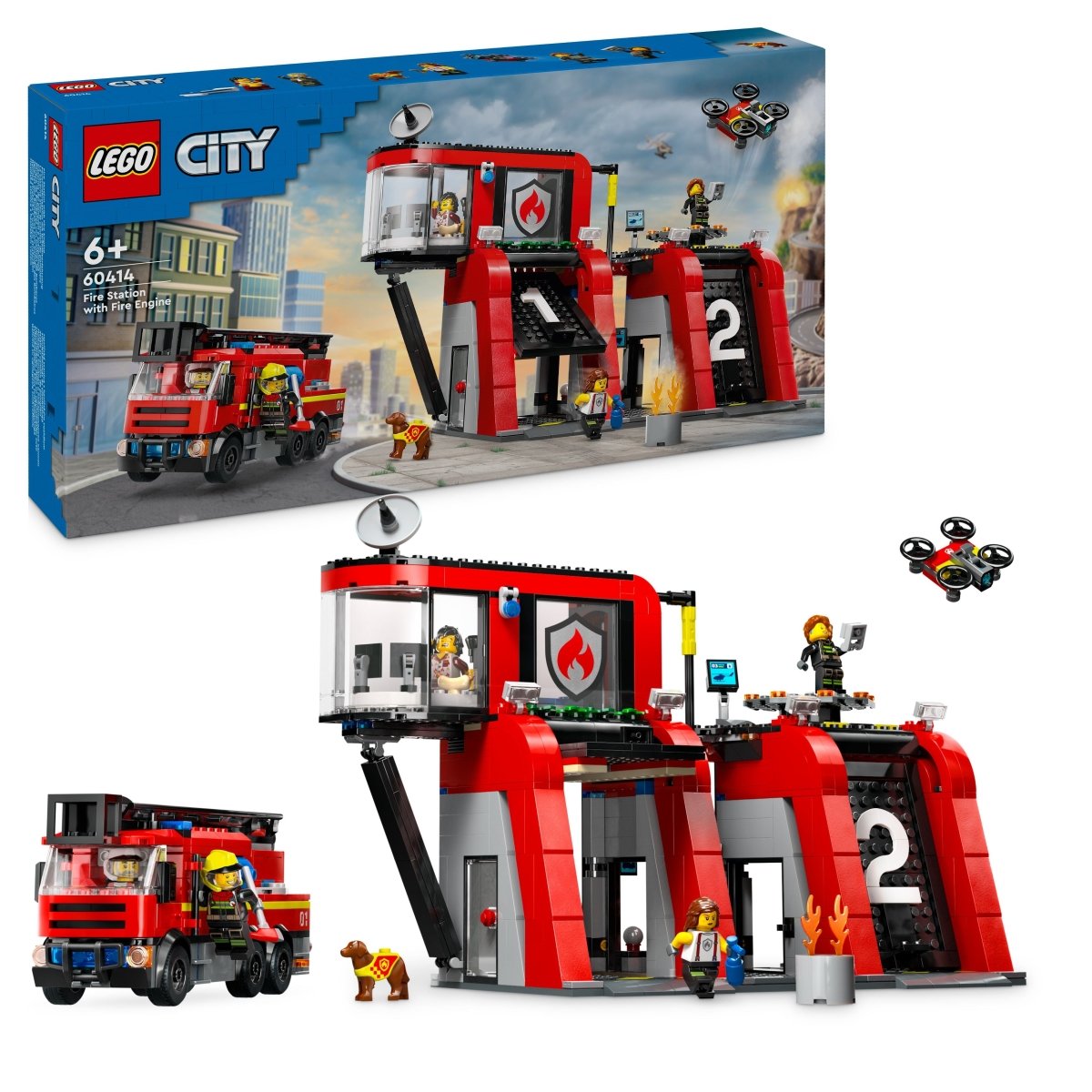 LEGO City Fire Station with Fire Truck 60414 - Phillips Hobbies