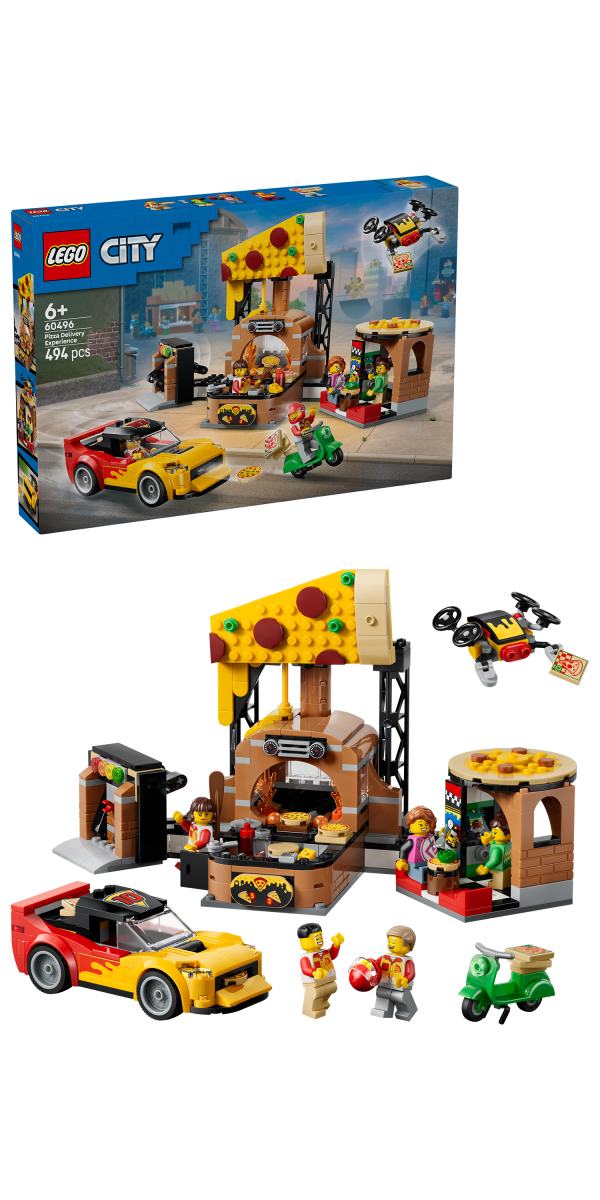 LEGO City Pizza Delivery Experience with Vehicles Set 60496 - Phillips Hobbies