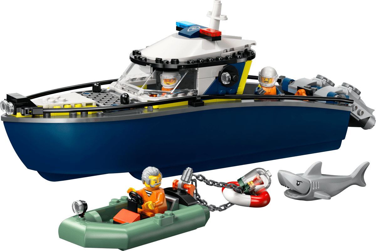LEGO City Police Boat Chase Toy with a Speedboat 60456 - Phillips Hobbies