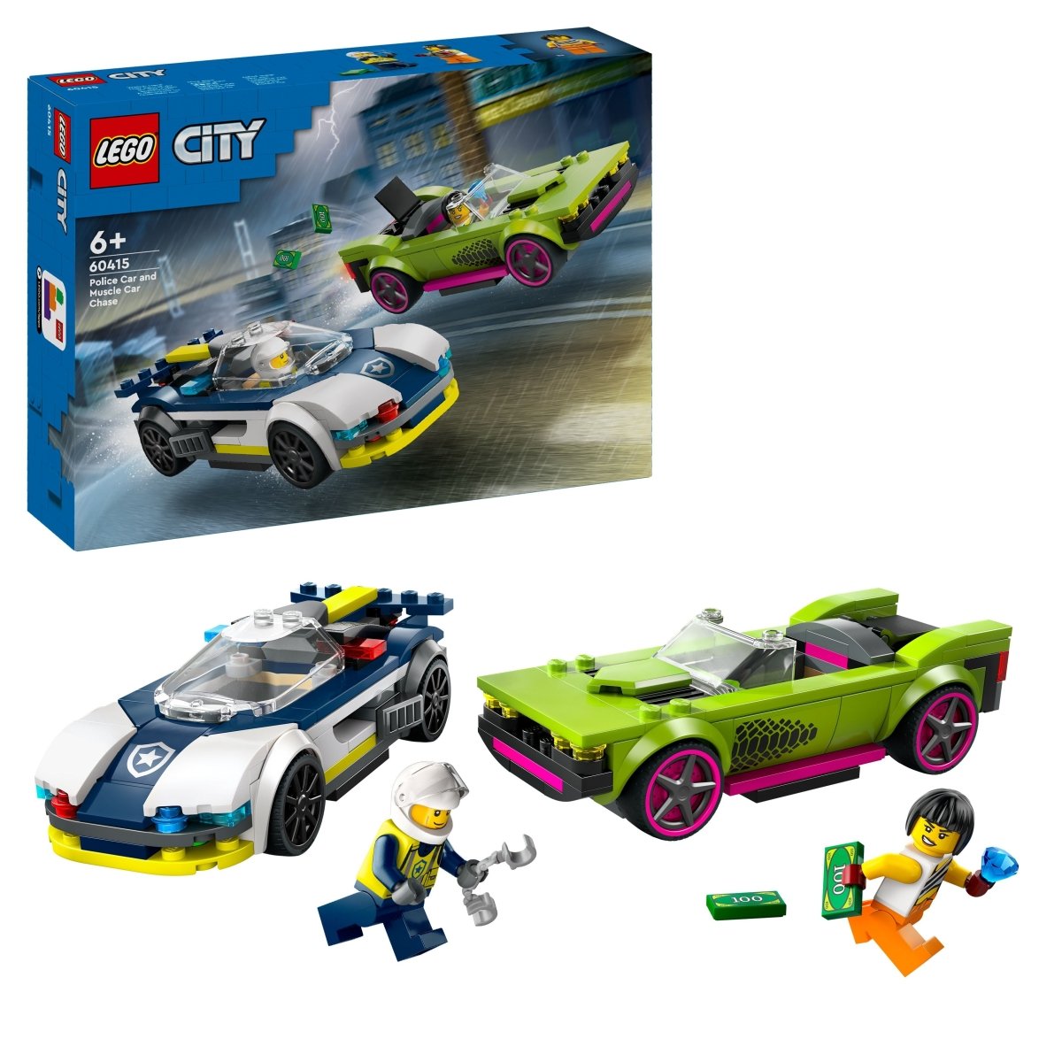 LEGO City Police Car and Muscle Car Chase 60415 - Phillips Hobbies