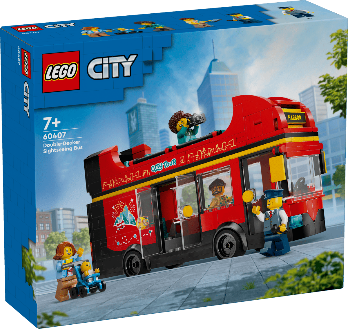 LEGO City Red Double - Decker Sightseeing Bus Toy Set 60407 - Phillips Hobbies