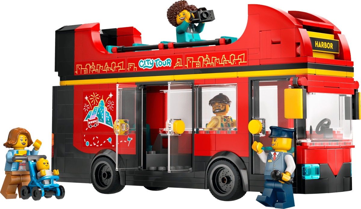 LEGO City Red Double - Decker Sightseeing Bus Toy Set 60407 - Phillips Hobbies