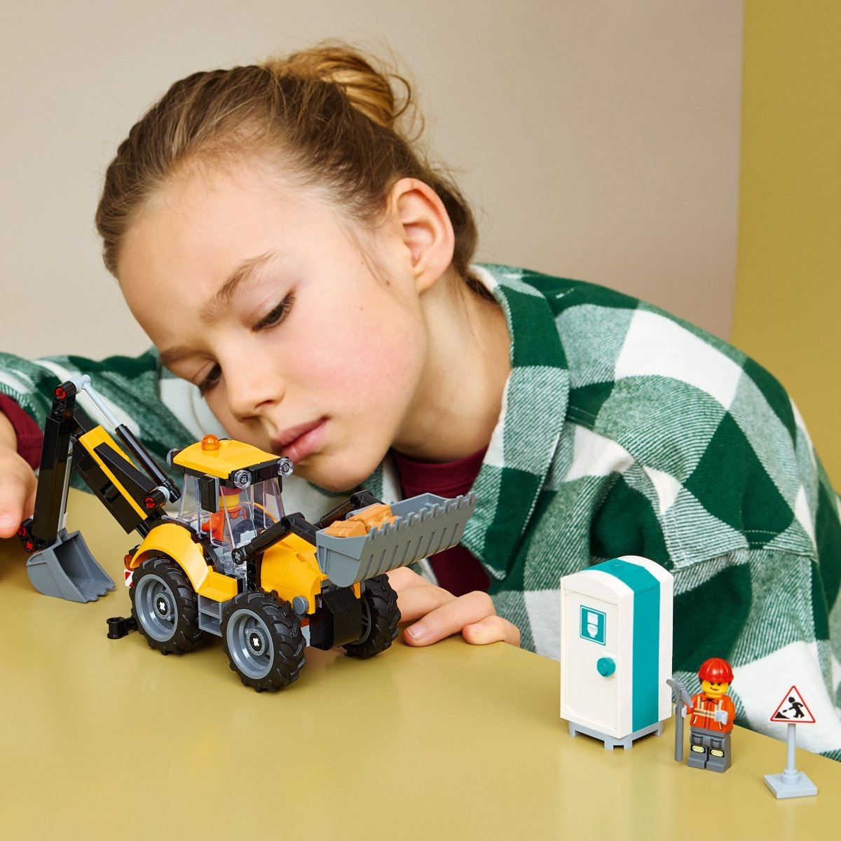 LEGO® City Yellow Backhoe Loader - Construction Toy 60480 - Phillips Hobbies