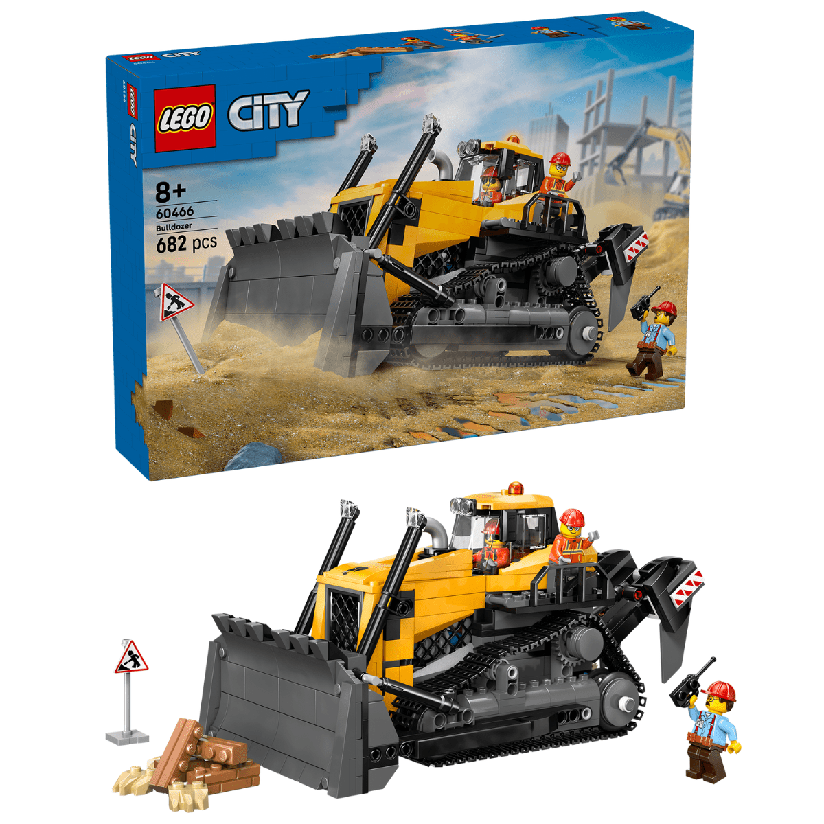 LEGO City Yellow Bulldozer 60466 - Phillips Hobbies