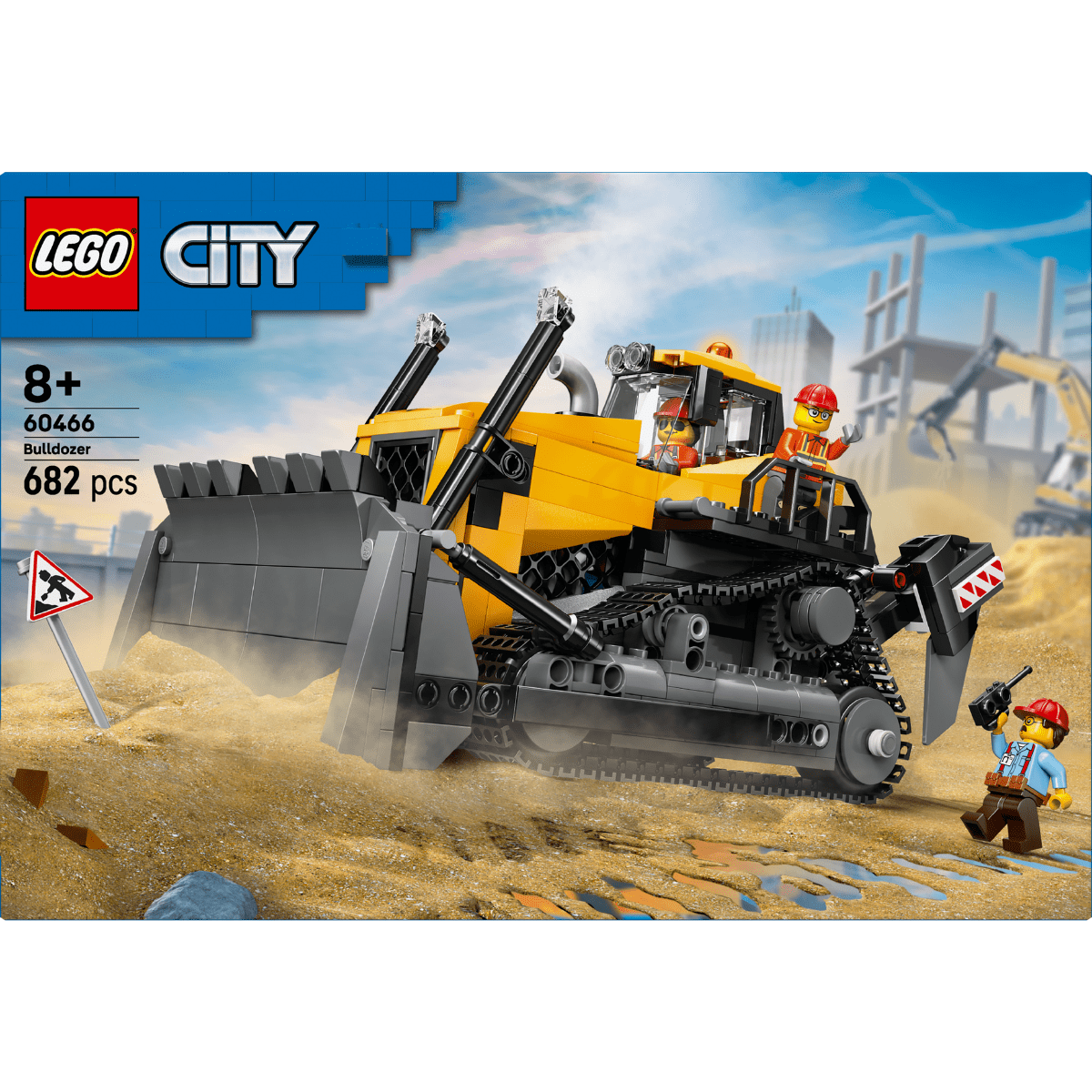 LEGO City Yellow Bulldozer 60466 - Phillips Hobbies