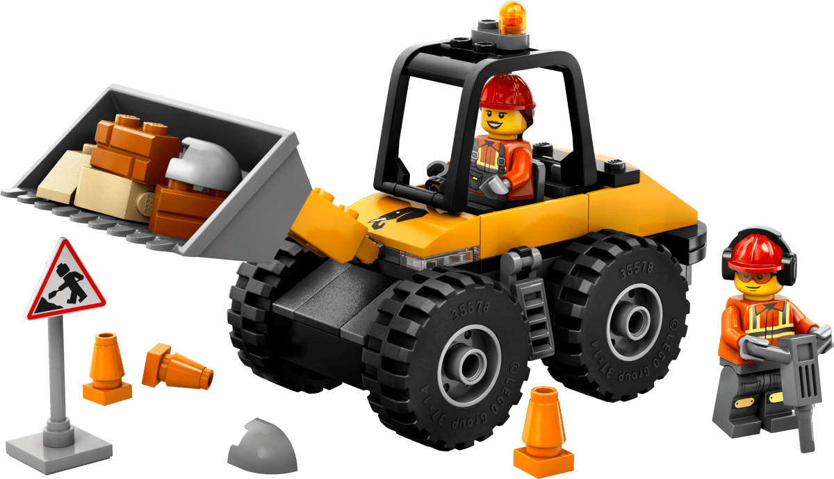 LEGO City Yellow Construction Wheel Loader 60450 - Phillips Hobbies