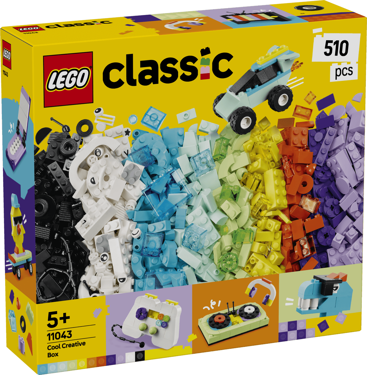 LEGO® Classic Cool Creative Box, Colourful Building Bricks Toy 11043 - Phillips Hobbies