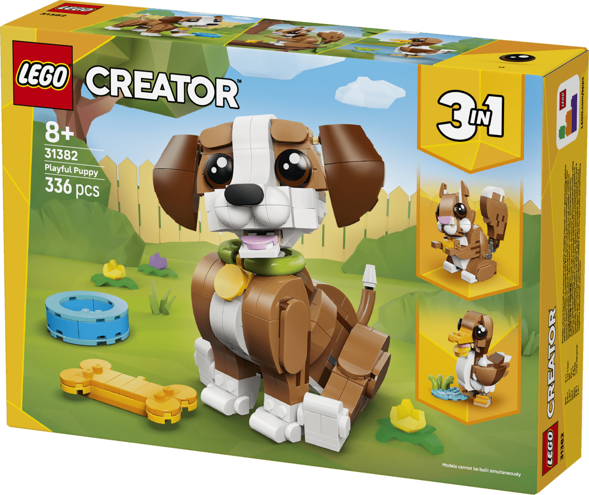LEGO® Creator 3 in 1 Cute Animals: Playful Puppy Dog 31382 - Phillips Hobbies