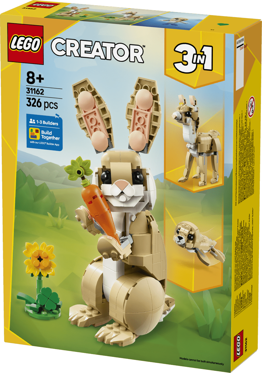 LEGO® Creator 3in1 Cute Bunny Toy Animal Playset 31162 - Phillips Hobbies
