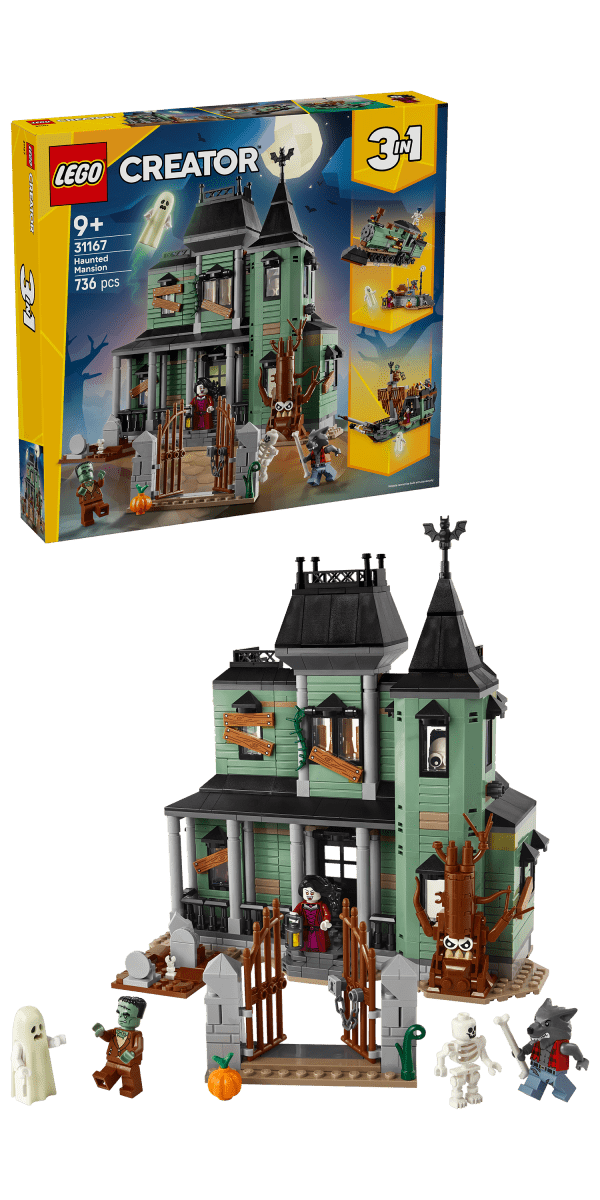 LEGO Creator 3in1 Haunted Mansion House Building Toy 31167 - Phillips Hobbies