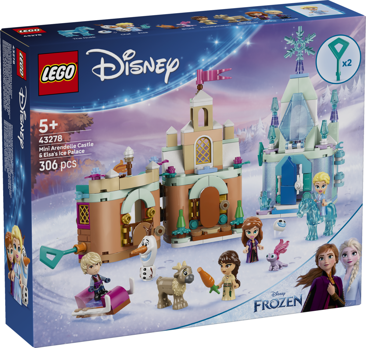 LEGO Disney Frozen Mini Arendelle Castle & Elsa’s Ice Palace 43278 - Phillips Hobbies