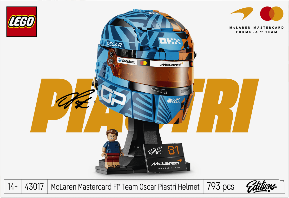 LEGO® Editions McLaren Mastercard F1® Team Oscar Piastri Helmet 43017 - Phillips Hobbies
