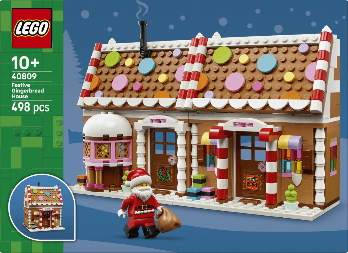 LEGO® Festive Gingerbread House Christmas Toy for Kids 40809 - Phillips Hobbies