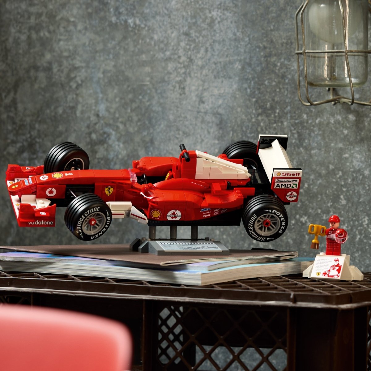 LEGO® Icons Ferrari F2004 & Michael Schumacher Model Car 11375 - Phillips Hobbies