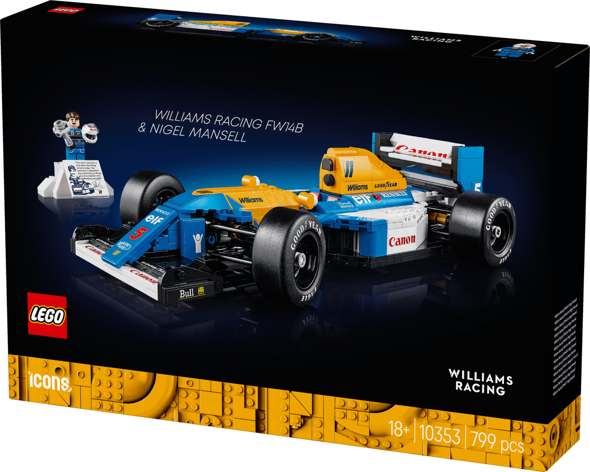 LEGO® Icons Williams Racing FW14B & Nigel Mansell Home Office Desk Decor 10353 - Phillips Hobbies