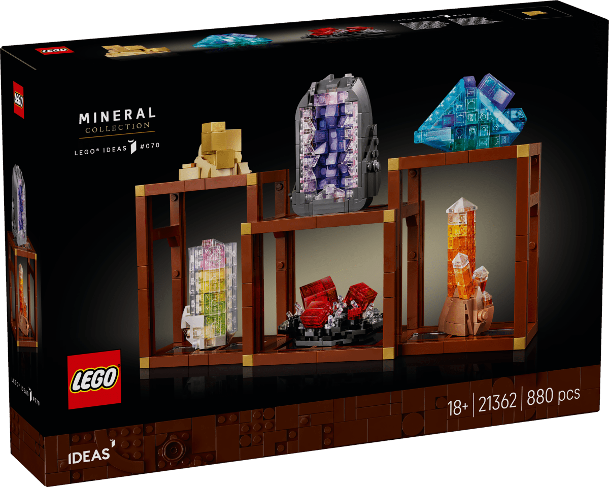 LEGO® Ideas Mineral Collection, Crystal Display Shelves, Living Room Decor 21362 - Phillips Hobbies