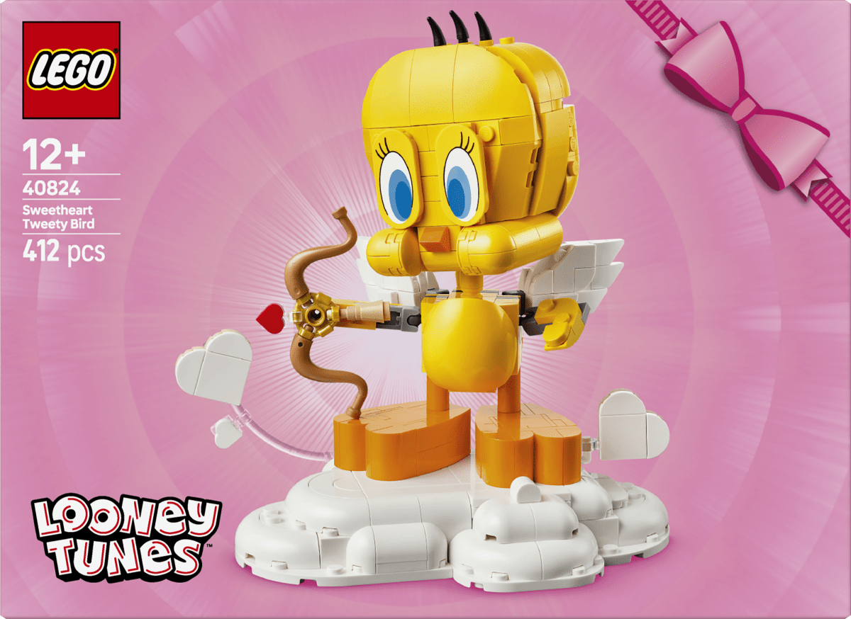 LEGO® Looney Tunes™ Sweetheart Tweety Bird Figure Display Building Kit 40824 - Phillips Hobbies