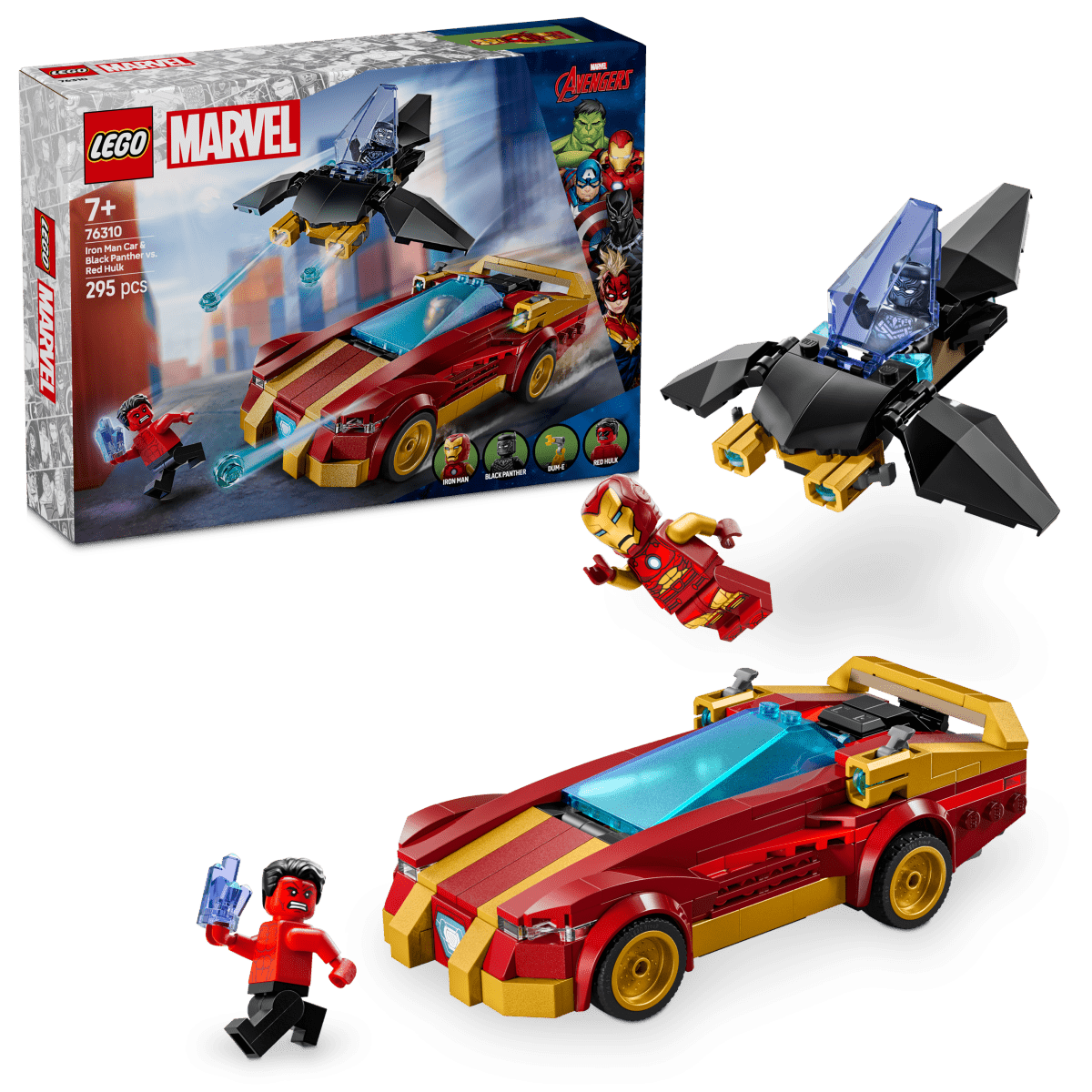 LEGO Marvel Iron Man Car & Black Panther 76310 - Phillips Hobbies