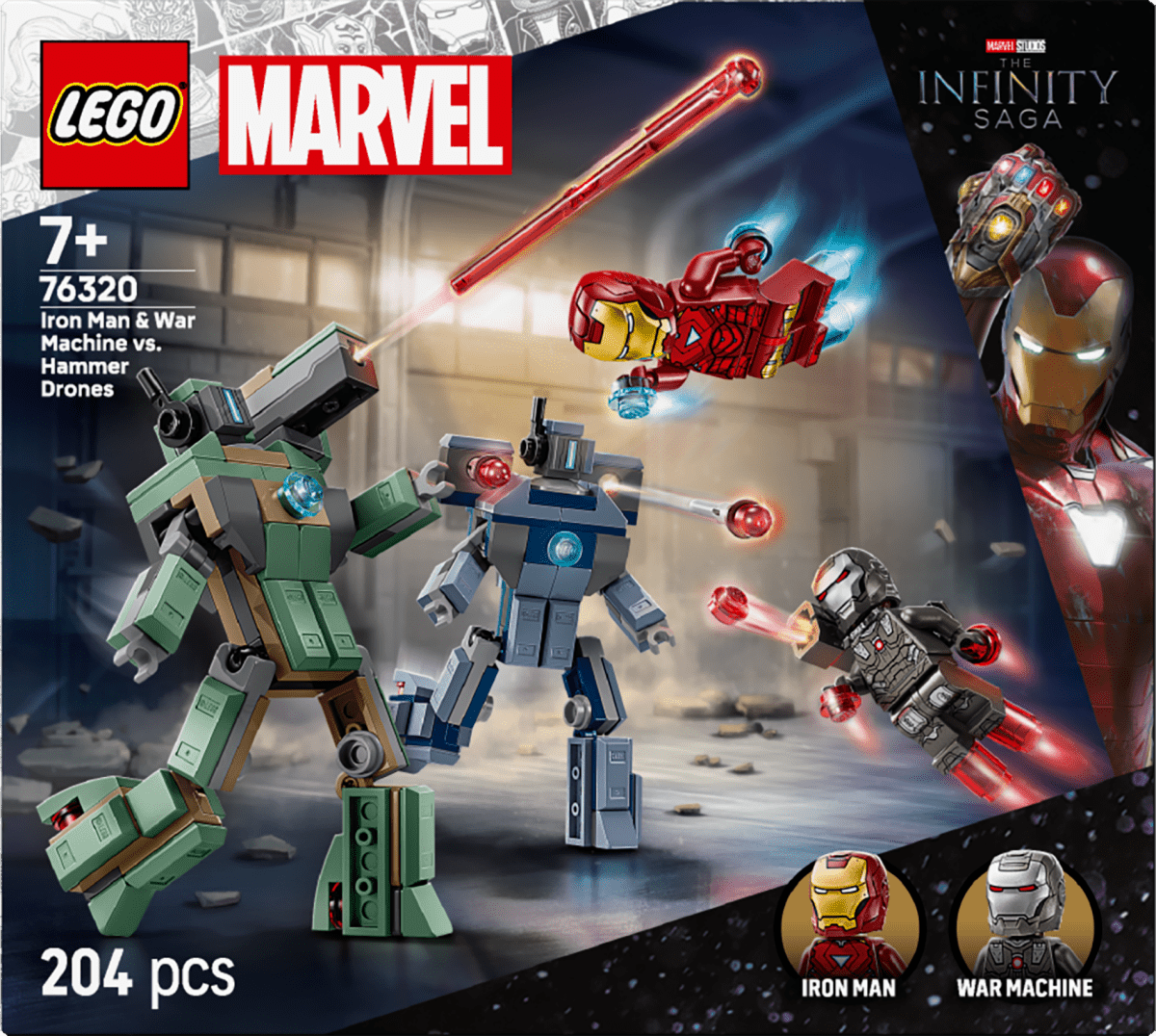 LEGO Marvel Iron Man & War Machine vs. Hammer Drones 76320 - Phillips Hobbies