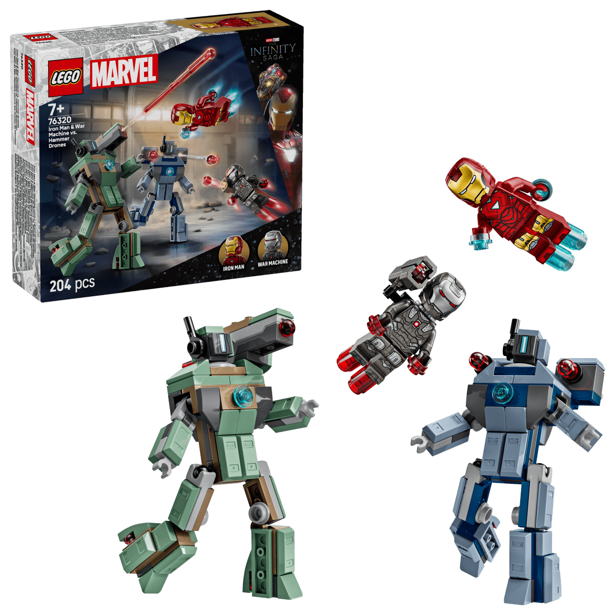 LEGO Marvel Iron Man & War Machine vs. Hammer Drones 76320 - Phillips Hobbies