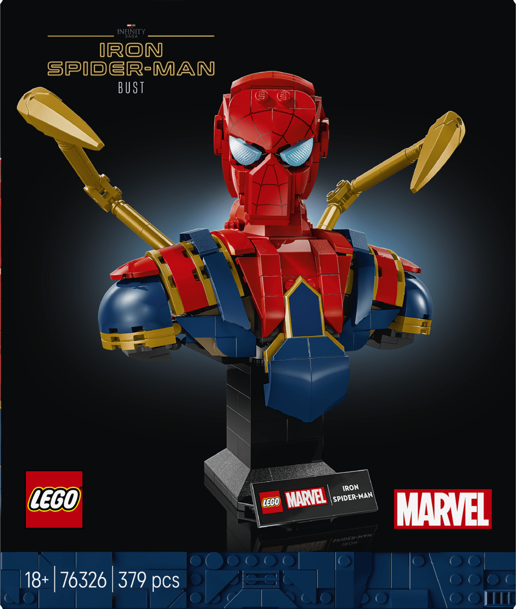 LEGO® Marvel Iron Spider - Man Bust Collectible Adult Building Set 76326 - Phillips Hobbies