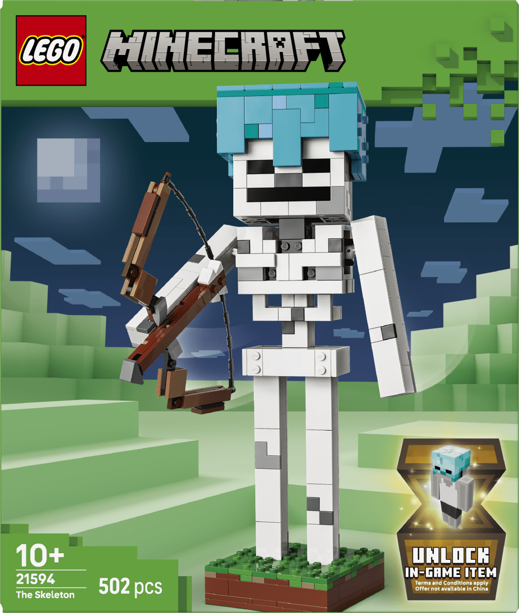 LEGO Minecraft The Skeleton Figure Toy - Gaming Decor 21594 - Phillips Hobbies