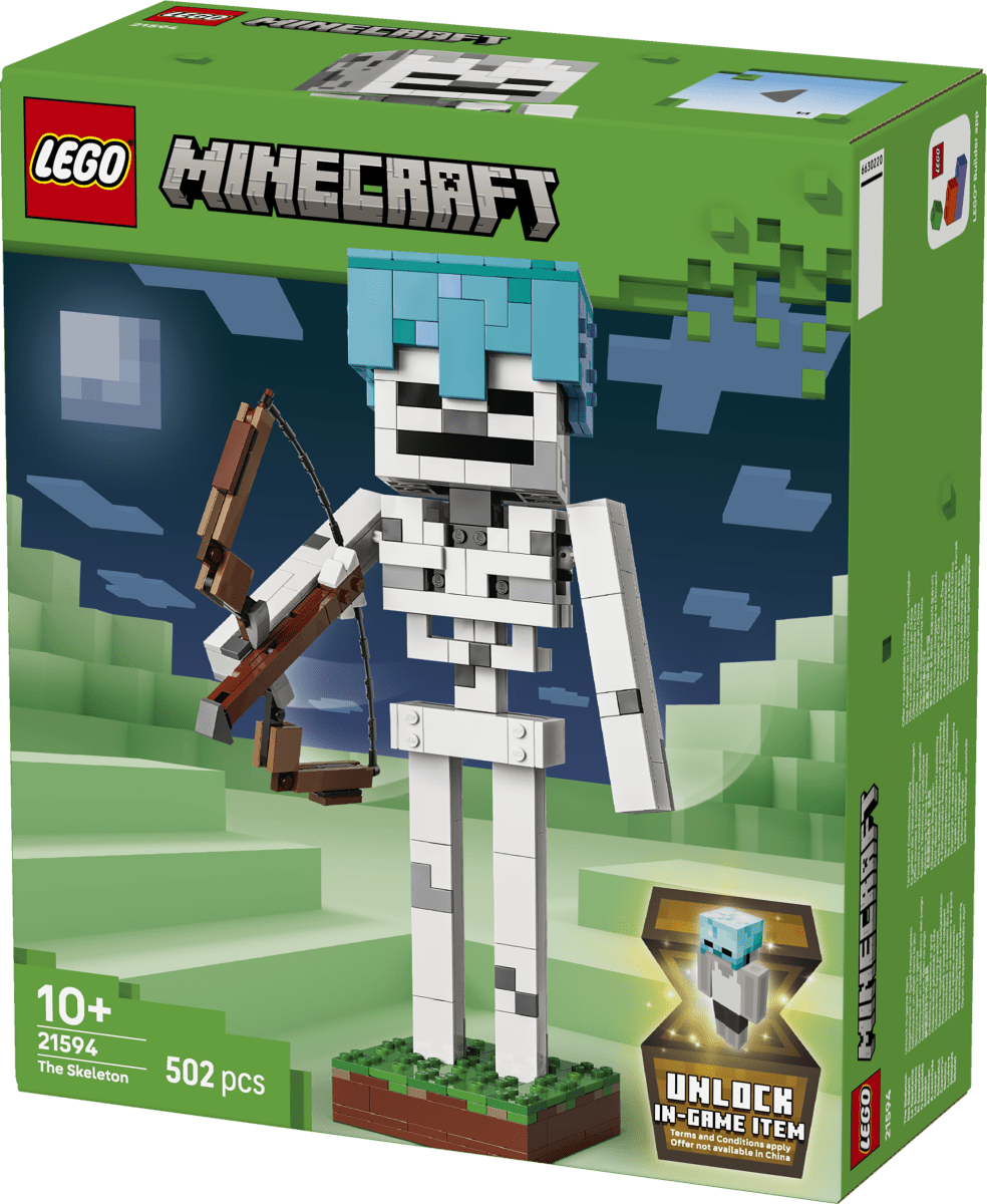 LEGO Minecraft The Skeleton Figure Toy - Gaming Decor 21594 - Phillips Hobbies