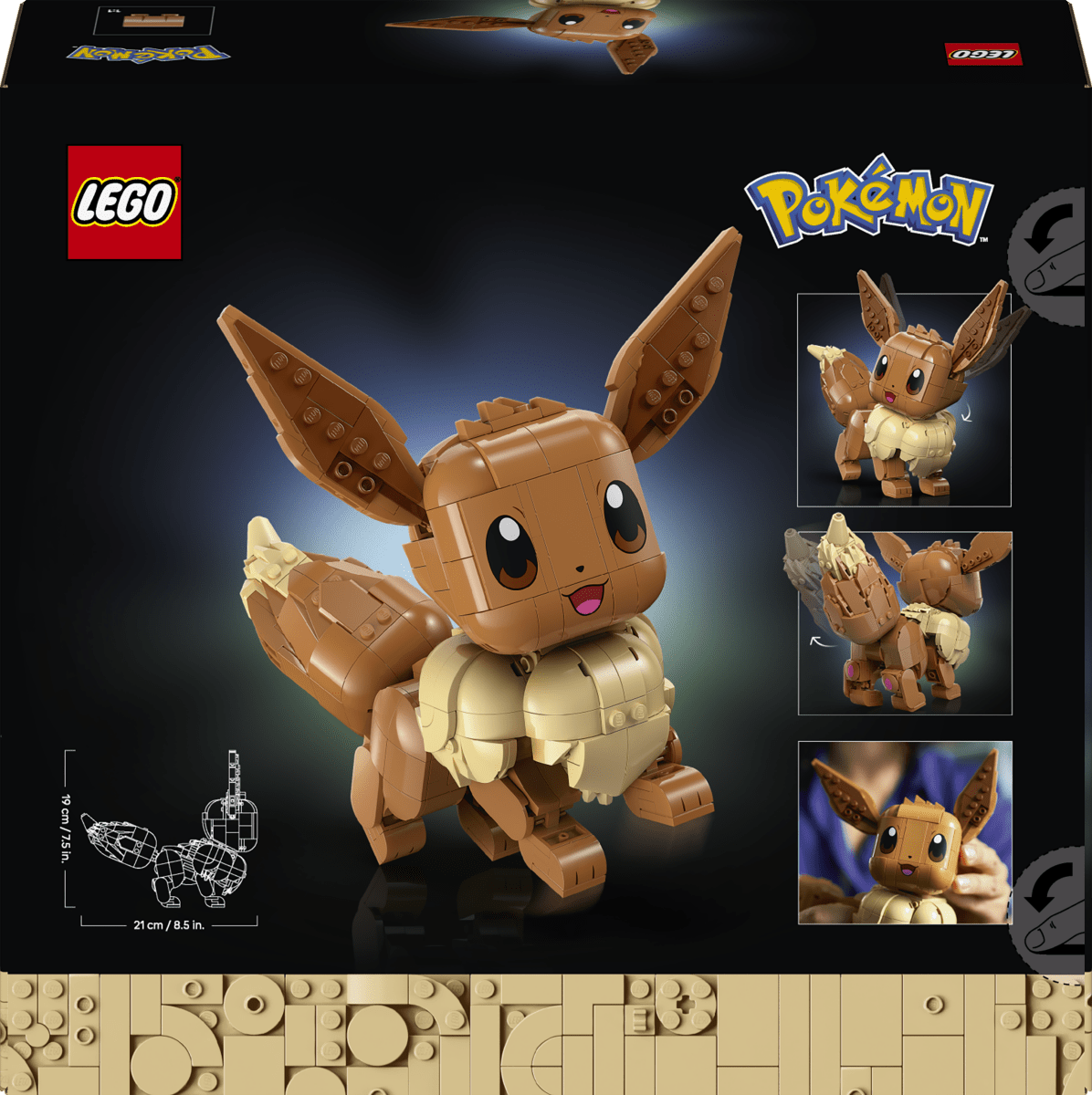 LEGO Pokémon Eevee Figure Model Kit for Adults 72151 - Phillips Hobbies