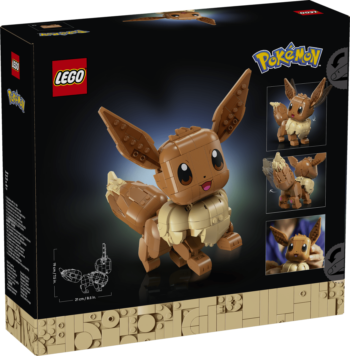 LEGO Pokémon Eevee Figure Model Kit for Adults 72151 - Phillips Hobbies