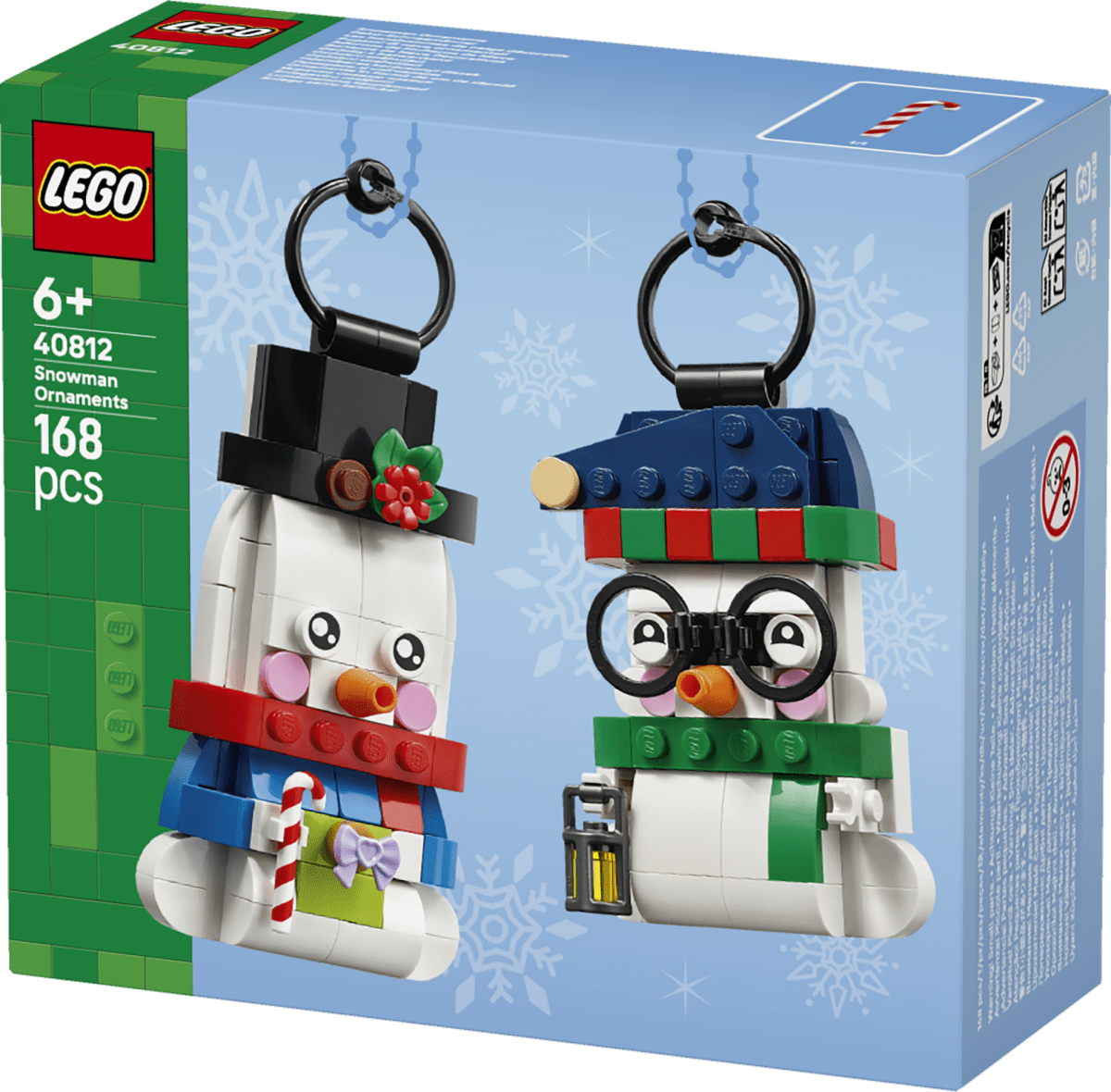 LEGO® Snowman Ornaments Christmas Decor Holiday Decorations 40812 - Phillips Hobbies