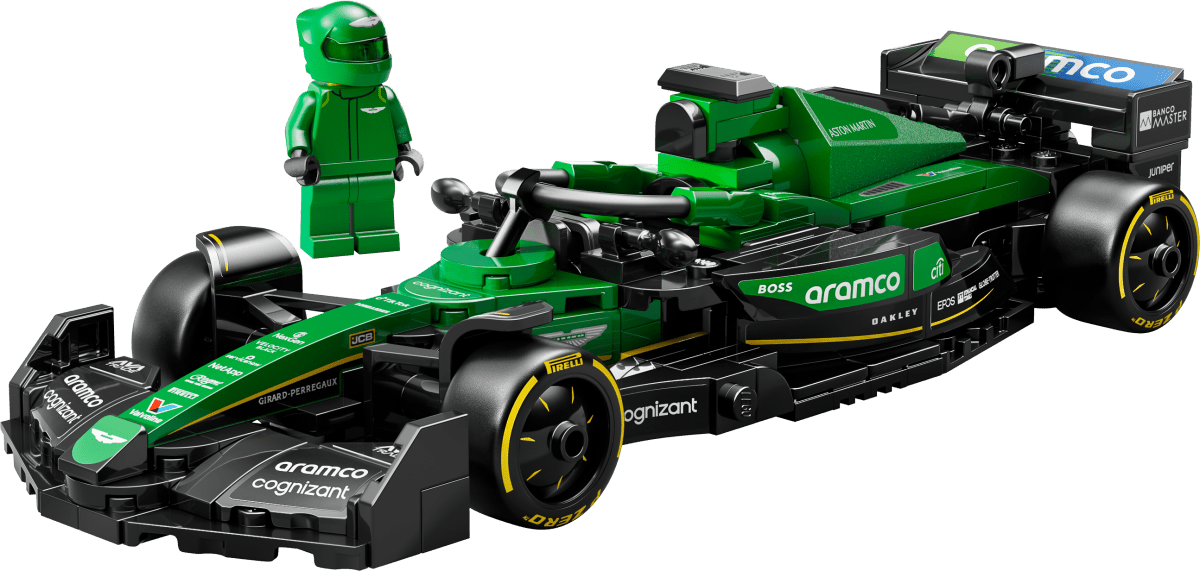 LEGO® Speed Champions Aston Martin Aramco F1® AMR24 Race Car Vehicle Set 77245 - Phillips Hobbies